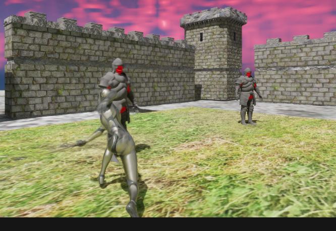 Combat system prototype screenshot